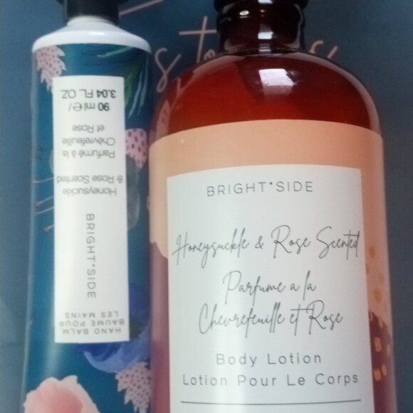 Bright Side Paladone UK Honeysuckle & Rose Scented Body Lotion & Hand Balm NEW - Picture 2 of 8
